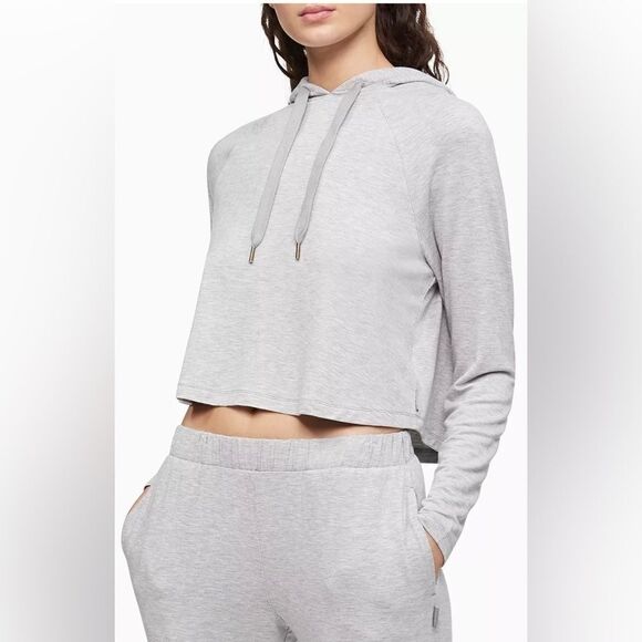 Calvin Klein Women’s Sleep Hoodie Sweatshirt Sleepwear Loungewear - Picture 1 of 4